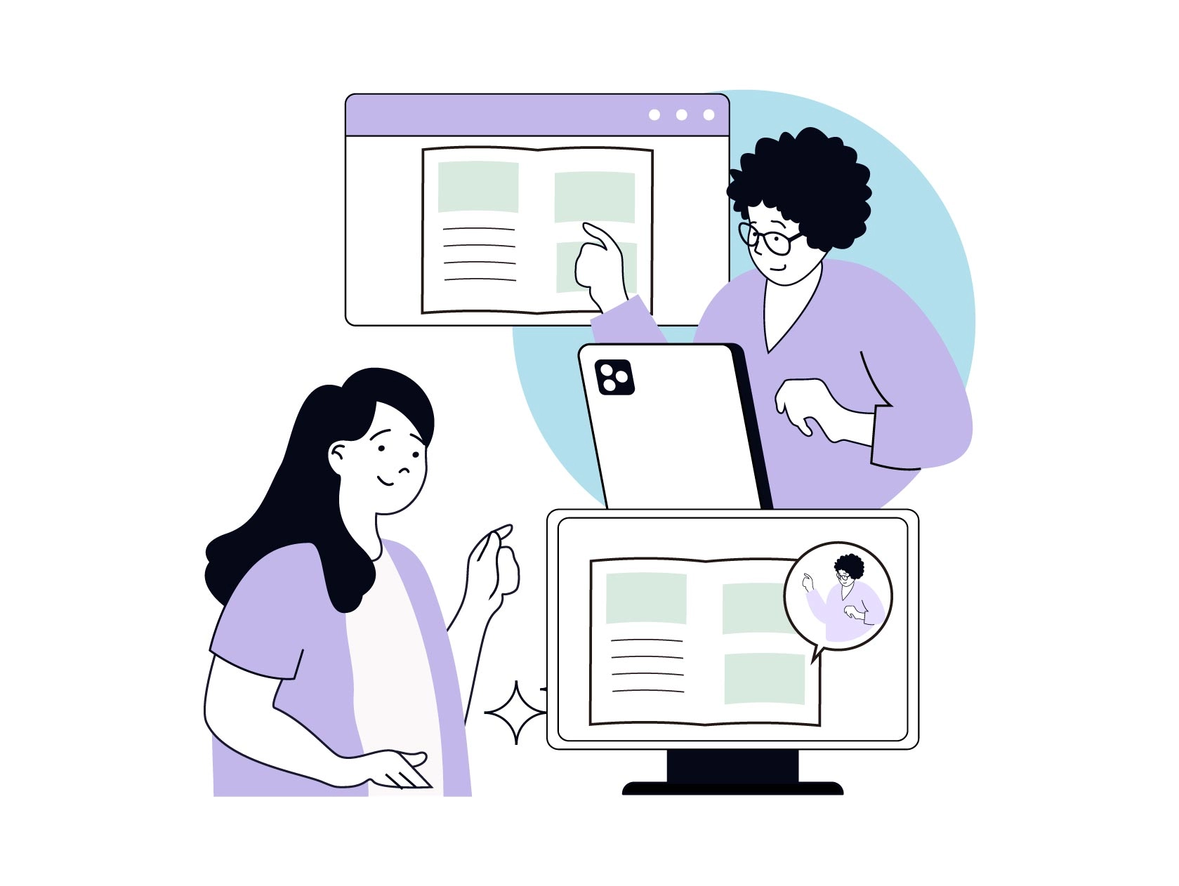 いま誰が見ているかをリアルタイムで把握できる
