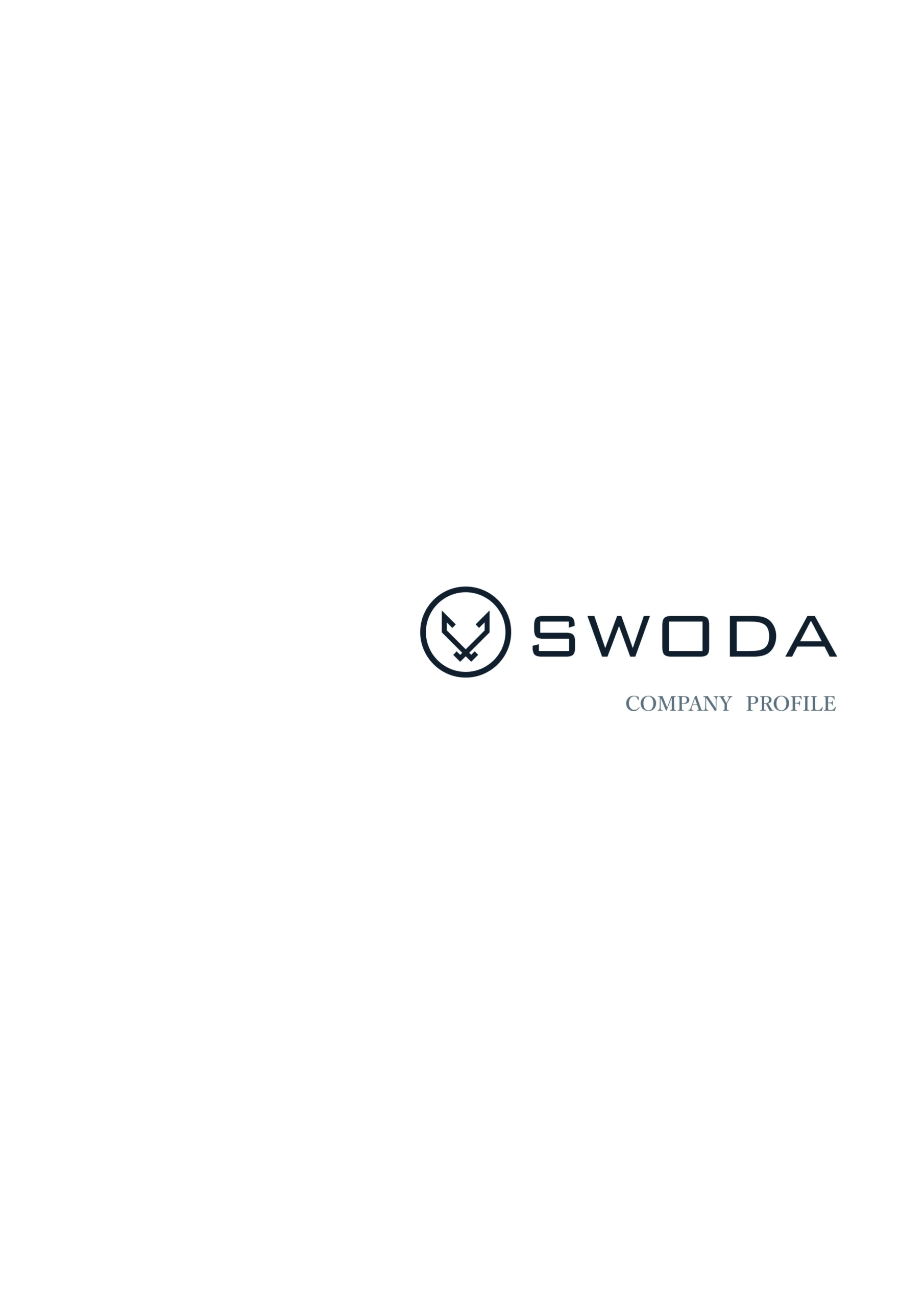 SWODA 会社案内パンフレット（WEB版）表紙